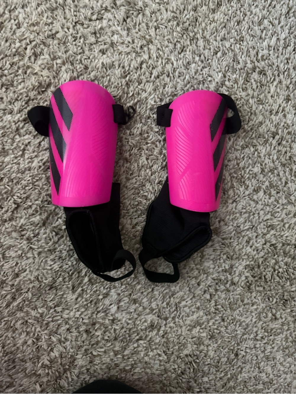 adidas Pink and Black Kids Shin Guards